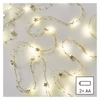 Kép 5/9 - LED karácsonyi fényfüzér arany – csillagok, 1,9 m, 2x AA, beltéri, meleg fehér, időzítő