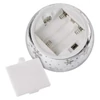 Kép 7/11 - LED karácsonyi üveggömb – hópelyhek, 12 cm, 3x AA, beltéri, meleg fehér, időzítő