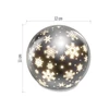 Kép 11/11 - LED karácsonyi üveggömb – hópelyhek, 12 cm, 3x AA, beltéri, meleg fehér, időzítő