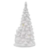 Kép 6/11 - Kerámia LED-es fa hóemberekkel, 33,5 cm, 2x AA, meleg fehér, időzítő