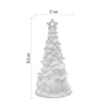 Kép 11/11 - Kerámia LED-es fa hóemberekkel, 33,5 cm, 2x AA, meleg fehér, időzítő