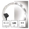 Kép 3/11 - LED nano lánc napelemmel, réz, 12 m, kültéri és beltéri, hideg fehér, időzítő
