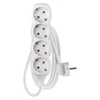 Kép 1/4 - Hosszabbító 2 m  /  4 aljzat  /  fehér  /  PVC  /  1 mm2
