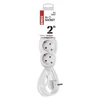Kép 3/4 - Hosszabbító 2 m  /  4 aljzat  /  fehér  /  PVC  /  1 mm2