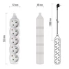 Kép 4/4 - Hosszabbító 2 m  /  5 aljzat  /  fehér  /  PVC  /  1 mm2