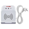 Kép 2/13 - Hosszabbító - kocka 2 m / 2 aljzat / fehér / 2×USB-A+1×USB-C+Qi / 1,5 mm2