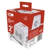 Kép 7/13 - Hosszabbító - kocka 2 m / 2 aljzat / fehér / 2×USB-A+1×USB-C+Qi / 1,5 mm2