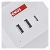 Kép 10/13 - Hosszabbító - kocka 2 m / 2 aljzat / fehér / 2×USB-A+1×USB-C+Qi / 1,5 mm2