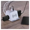 Kép 12/13 - Hosszabbító - kocka 2 m / 2 aljzat / fehér / 2×USB-A+1×USB-C+Qi / 1,5 mm2