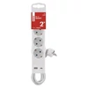 Kép 5/9 - Hosszabbító 2 m / 3 aljzat / kapcsolós / fehér / 1× USB-A + 1× USB-C  / 1,5 mm2