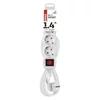 Kép 3/4 - Hosszabbító 1,4 m  /  4 aljzat  /  fehér  /  PVC  /  1 mm2