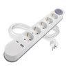 Kép 1/16 - Hosszabbító 3 m / 5 aljzat / kapcsolós / fehér / 1× USB-A + 1× USB-C  / 1,5 mm2