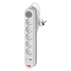 Kép 2/16 - Hosszabbító 3 m / 5 aljzat / kapcsolós / fehér / 1× USB-A + 1× USB-C  / 1,5 mm2