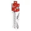 Kép 8/16 - Hosszabbító 3 m / 5 aljzat / kapcsolós / fehér / 1× USB-A + 1× USB-C  / 1,5 mm2