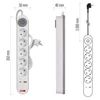 Kép 16/16 - Hosszabbító 3 m / 5 aljzat / kapcsolós / fehér / 1× USB-A + 1× USB-C  / 1,5 mm2
