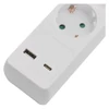 Kép 6/8 - Hosszabbító 3 m / 5 aljzat / kapcsolós / fehér / 1× USB-A + 1× USB-C  / 1,5 mm2
