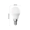 Kép 4/10 - LED izzó Basic Mini Globe / E14 / 9,4 W (60 W) / 806 lm / Természetes fehér
