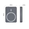 Kép 2/32 - EMOS Powerbank WI 522, 5 000 mAh, 20 W+Wireless, szürke