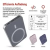 Kép 6/32 - EMOS Powerbank WI 522, 5 000 mAh, 20 W+Wireless, szürke