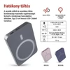 Kép 8/32 - EMOS Powerbank WI 522, 5 000 mAh, 20 W+Wireless, szürke