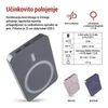 Kép 11/32 - EMOS Powerbank WI 522, 5 000 mAh, 20 W+Wireless, szürke