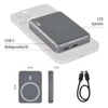Kép 15/32 - EMOS Powerbank WI 522, 5 000 mAh, 20 W+Wireless, szürke