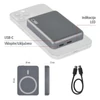 Kép 18/32 - EMOS Powerbank WI 522, 5 000 mAh, 20 W+Wireless, szürke