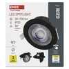 Kép 9/17 - LED reflektor GERI fekete, kerek, 6,5W CCT