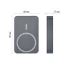 Kép 2/32 - EMOS Powerbank WI 1046, 10 000 mAh, 20 W+Wireless, szürke