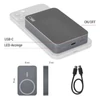 Kép 13/32 - EMOS Powerbank WI 1046, 10 000 mAh, 20 W+Wireless, szürke