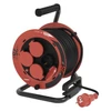 Kép 1/13 - Kültéri kábeldob 25 m / 4 aljzat / fekete / gumi / 230V/400V / 1,0 mm2
