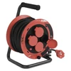 Kép 6/13 - Kültéri kábeldob 25 m / 4 aljzat / fekete / gumi / 230V/400V / 1,0 mm2