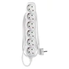 Kép 1/4 - Hosszabbító 1,4 m  /  6 aljzat  /  fehér  /  PVC  /  1 mm2