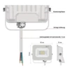 Kép 31/44 - LED reflektor SIMPO 10 W természetes fehér