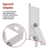 Kép 19/43 - LED reflektor SIMPO 20W, fehér, IP65, 2000 lm, természetes fehér