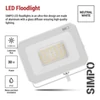 Kép 10/43 - LED reflektor SIMPO 30W, fehér, IP65, 3000 lm, természetes fehér