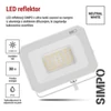 Kép 14/43 - LED reflektor SIMPO 30W, fehér, IP65, 3000 lm, természetes fehér