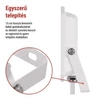 Kép 18/43 - LED reflektor SIMPO 30W, fehér, IP65, 3000 lm, természetes fehér