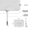 Kép 29/43 - LED reflektor SIMPO 30W, fehér, IP65, 3000 lm, természetes fehér