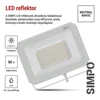 Kép 11/43 - LED reflektor SIMPO 50W, fehér, IP65, 5000 lm, természetes fehér