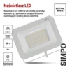 Kép 12/43 - LED reflektor SIMPO 50W, fehér, IP65, 5000 lm, természetes fehér