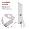 Kép 15/43 - LED reflektor SIMPO 50W, fehér, IP65, 5000 lm, természetes fehér