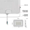 Kép 29/43 - LED reflektor SIMPO 50W, fehér, IP65, 5000 lm, természetes fehér