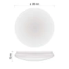 Kép 4/21 - LED mennyezeti lámpatest TIVI, B CLASS, kerek, fehér 12,5W, IP44, Meleg fehér