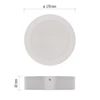 Kép 4/12 - LED felületi lámpatest RUBIC, kerek, fehér, 18W, természetes fehér