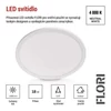 Kép 6/53 - LED felületi lámpatest FLORI kerek, fehér, 18W, semleges fehér