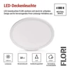 Kép 7/53 - LED felületi lámpatest FLORI kerek, fehér, 18W, semleges fehér