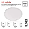 Kép 8/53 - LED felületi lámpatest FLORI kerek, fehér, 18W, semleges fehér