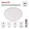 Kép 10/53 - LED felületi lámpatest FLORI kerek, fehér, 18W, semleges fehér