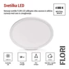 Kép 12/53 - LED felületi lámpatest FLORI kerek, fehér, 18W, semleges fehér